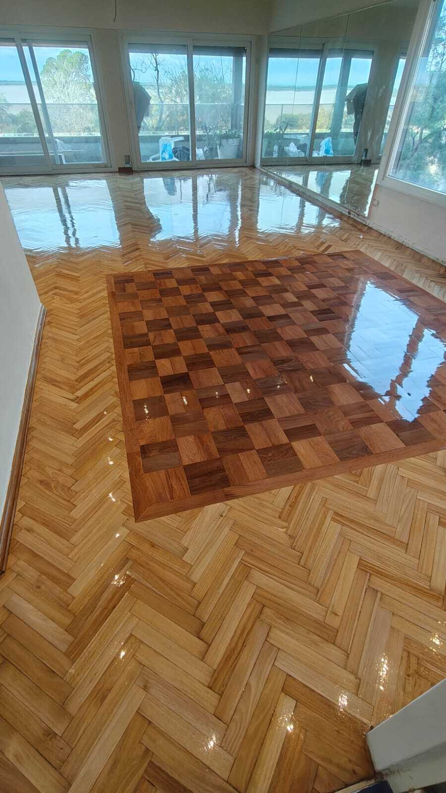 Piso de madera trabajado por Cardinal Parquets - Rosario, Funes, Fisherton